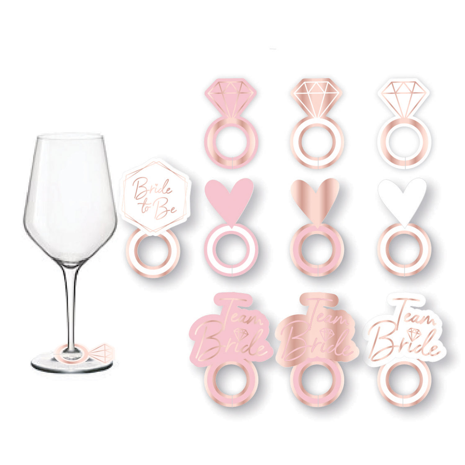 Tiaras de espuma Amscan Party Perfect Team Bride