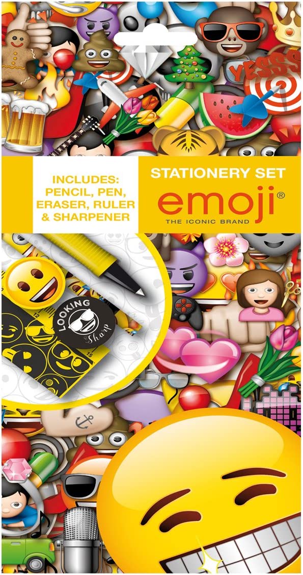 Emoji Stationery Set - Black