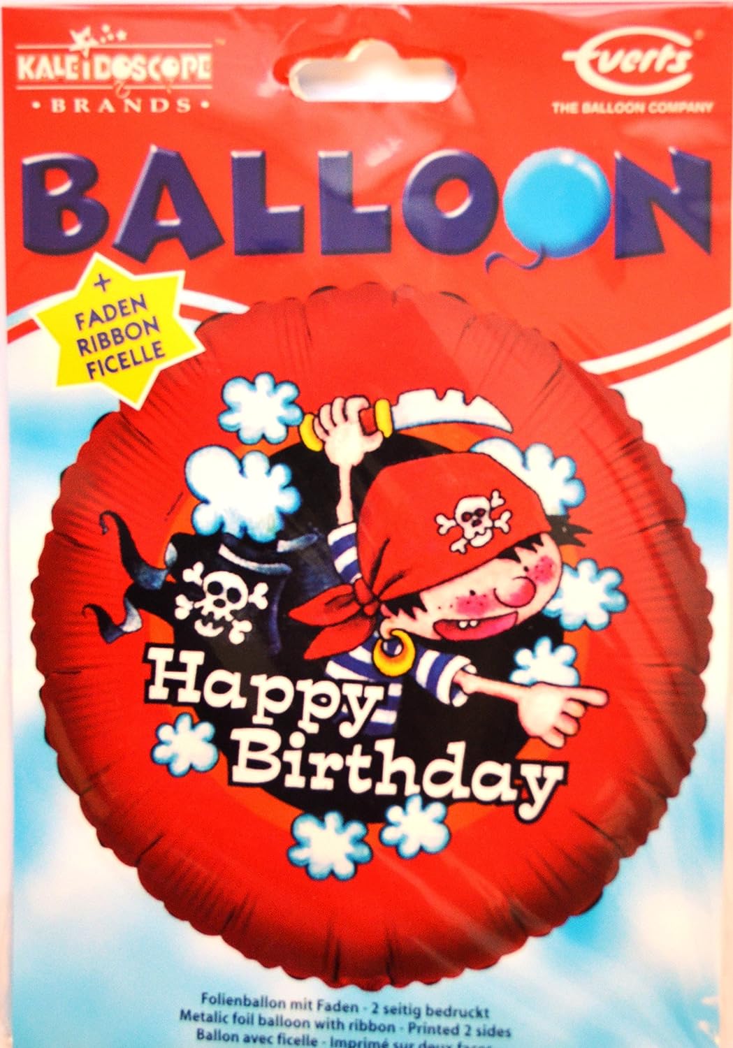Happy Birthday Pirat Heliumballong 18