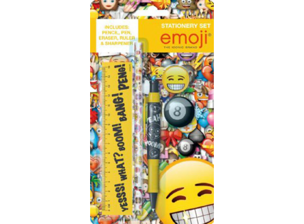 Emoji Stationery Set - Yellow