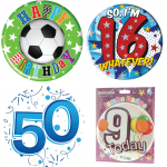 Giant birthday  badges wholesaler