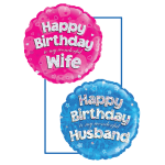 happy birthday husband balloon