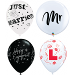 Latex wedding balloons