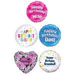 birthday foil balloons