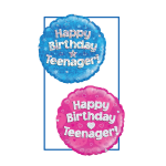13th & 16th  birthday balloons