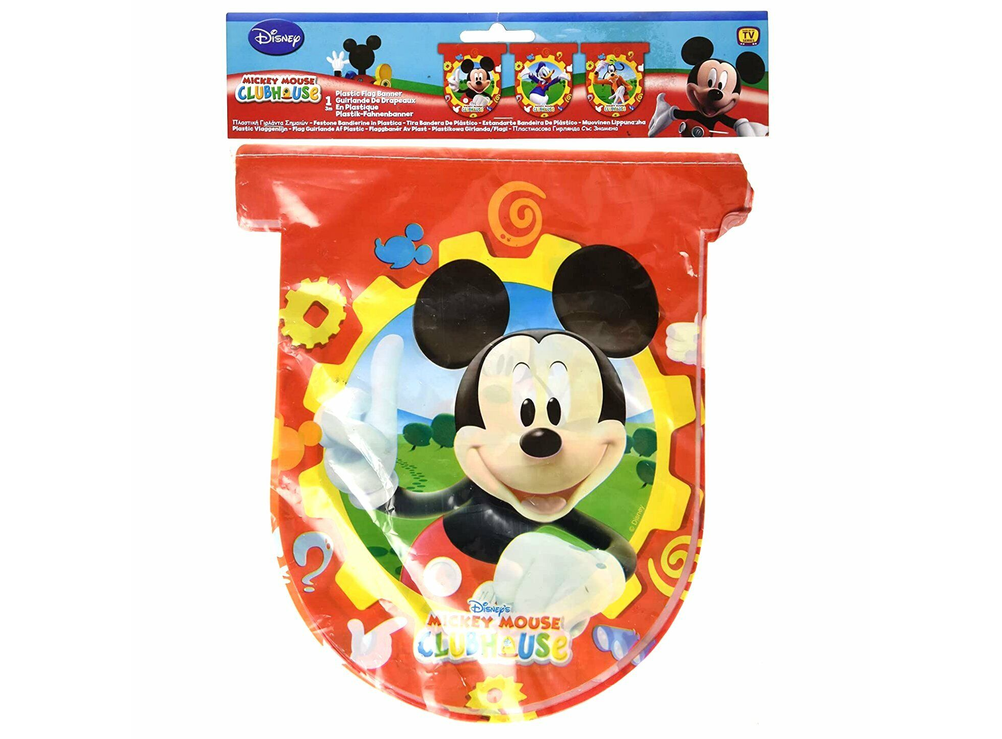 Amscan Mickey Mouse Flag Banner Party Decoration 3m Long